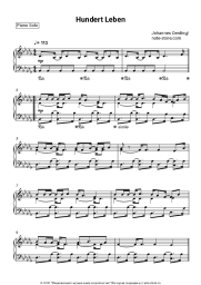 undefined Johannes Oerding - Hundert Leben