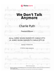 undefined Charlie Puth, Selena Gomez - We Don't Talk Anymore