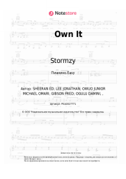 Ноты, аккорды Stormzy, Ed Sheeran, Burna Boy - Own It