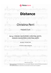 Ноты, аккорды Christina Perri, Jason Mraz - Distance