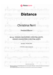 Ноты, аккорды Christina Perri, Jason Mraz - Distance