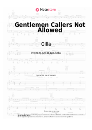 Ноты, аккорды Gilla, Bobby Farrell - Gentlemen Callers Not Allowed