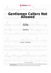 Ноты, аккорды Gilla, Bobby Farrell - Gentlemen Callers Not Allowed