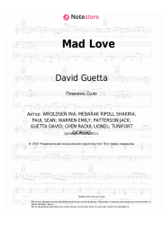 Ноты, аккорды David Guetta, Becky G, Sean Paul - Mad Love