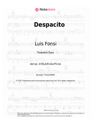 Ноты, аккорды Luis Fonsi, Daddy Yankee - Despacito