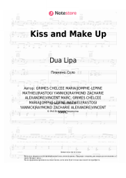 Ноты, аккорды Dua Lipa, BlackPink - Kiss and Make Up