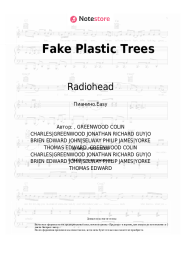 Ноты, аккорды Radiohead - Fake Plastic Trees