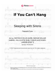 undefined Sleeping with Sirens - If You Can't Hang