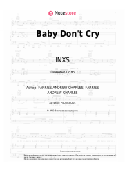 Ноты, аккорды INXS - Baby Don't Cry