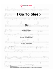 Ноты, аккорды Sia - I Go To Sleep