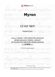 Ноты, аккорды Lil Uzi Vert - Myron