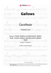 Ноты, аккорды CocoRosie - Gallows