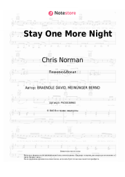 Ноты, аккорды Chris Norman - Stay One More Night