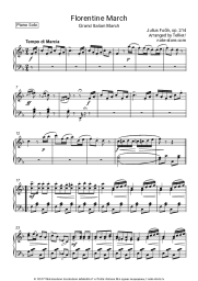 Ноты, аккорды Юлиус Фучик - Florentiner Marsch, Op.214