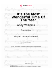 Ноты, аккорды Andy Williams - It's The Most Wonderful Time Of The Year