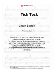 Ноты, аккорды Clean Bandit, Mabel, 24kGoldn - Tick Tock