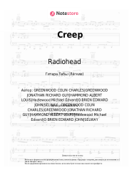 Ноты, аккорды Radiohead - Creep