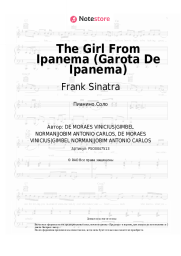 Ноты, аккорды Frank Sinatra, Antonio Carlos Jobim - The Girl From Ipanema (Garota De Ipanema)