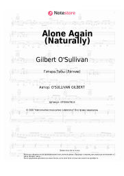 Ноты, аккорды Gilbert O'Sullivan - Alone Again (Naturally)