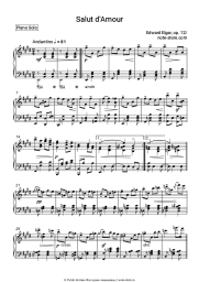 Ноты, аккорды Эдуард Элгар - Любовное приветствие, Op. 12