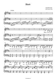 Ноты, аккорды Gazirovka - Black