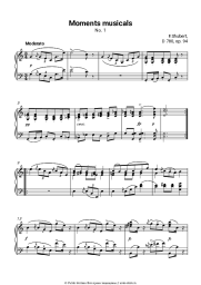undefined Франц Шуберт - Музыкальный момент, Op. 94 D 780: №1. Moderato
