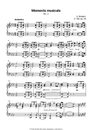 undefined Франц Шуберт - Музыкальный момент, Op. 94 D 780: №2. Andantino