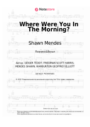 undefined Shawn Mendes - Where Were You In The Morning?