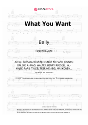 undefined Belly, The Weeknd - What You Want