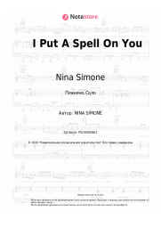 Ноты, аккорды Nina Simone - I Put A Spell On You