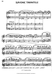 Ноты, аккорды Александр Даргомыжский - Славянская тарантелла
