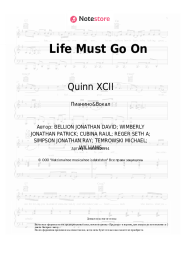 Ноты, аккорды Quinn XCII - Life Must Go On