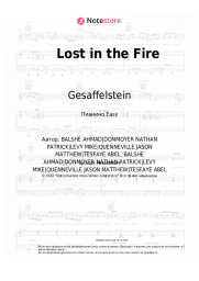 Ноты, аккорды Gesaffelstein, The Weeknd - Lost in the Fire