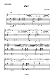 Ноты, аккорды Moncrieff  - Warm