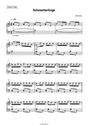 Ноты, аккорды AYLIVA - Schmetterlinge