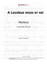 Ноты, аккорды Marilena - A Lausbua muss er sei