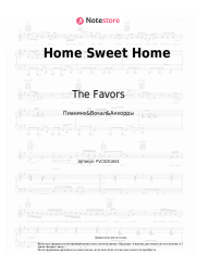 Ноты, аккорды The Favors, FINNEAS, Ashe - Home Sweet Home