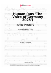 Ноты, аккорды Anne Mosters - Human (aus 'The Voice of Germany 2025')