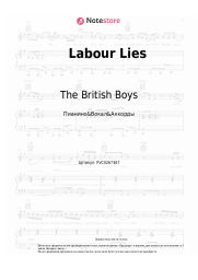 Ноты, аккорды The British Boys - Labour Lies
