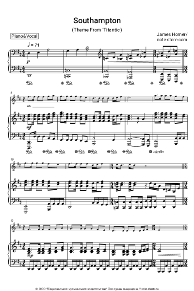 undefined James Horner - Southampton (Theme From 'Titantic')