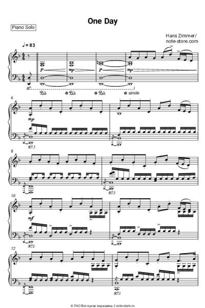 undefined Hans Zimmer - One Day