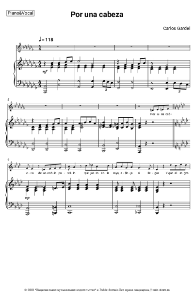 undefined Carlos Gardel - Por una cabeza
