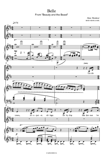 undefined Alan Menken - Belle