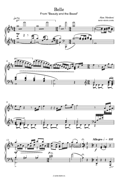 undefined Alan Menken - Belle