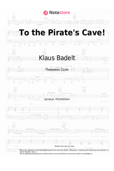 undefined Klaus Badelt - To the Pirate's Cave!