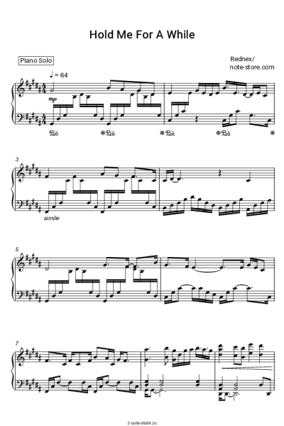 Ноты, аккорды Rednex - Hold Me For A While