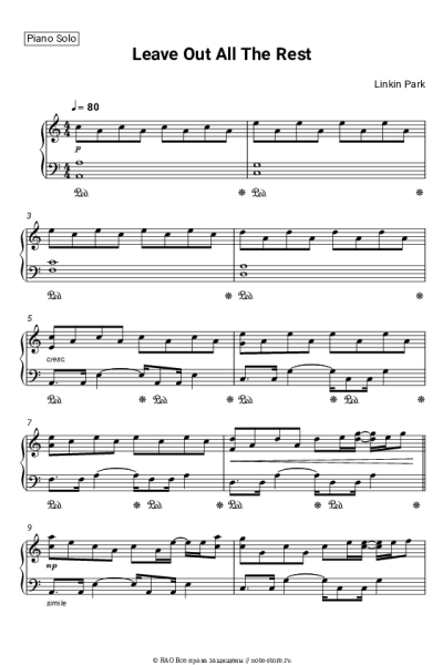 undefined Linkin Park - Leave Out All The Rest