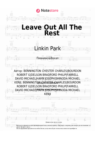 undefined Linkin Park - Leave Out All The Rest