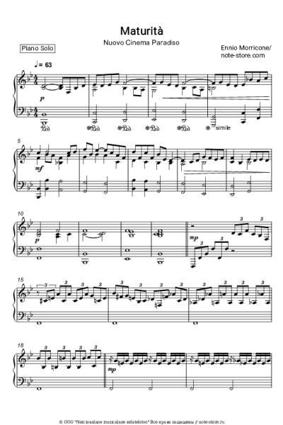 undefined Ennio Morricone - Maturita' (From Nuovo cinema paradiso)