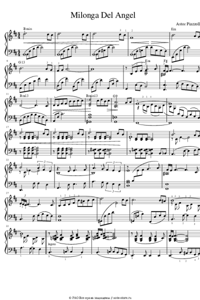 undefined Астор Пьяццолла - Milonga Del Angel